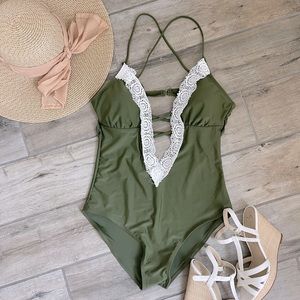 NWT sexy one piece swim suit
